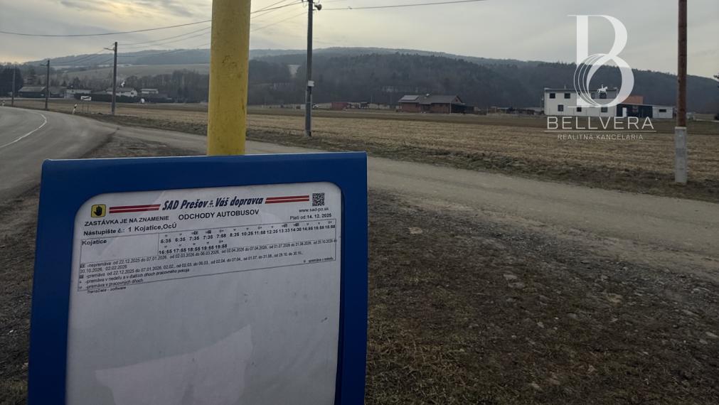 Stavebný pozemok 724 m² – ideálne bývanie pri Prešove